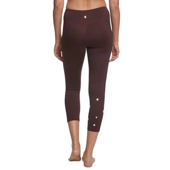 Spiritual Gangster Leggings Dreamer Stars Power Yoga Capri Crop Size Small Red - Picture 2 of 15